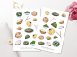 Preview: Chinesisches Essen Sticker Set